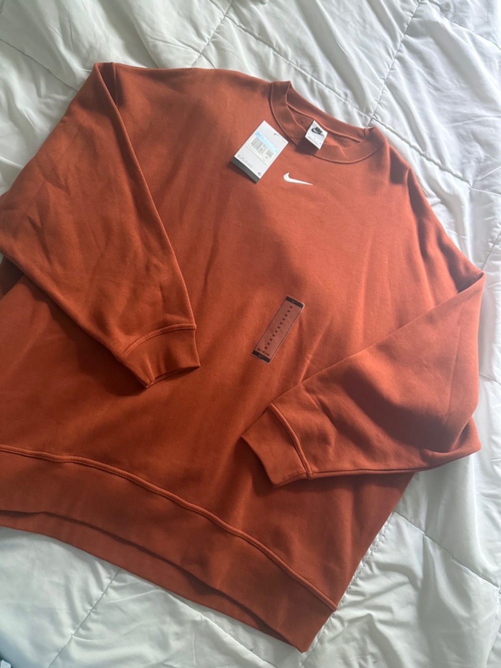 women’s oversized nike crew neck sweater Medium
